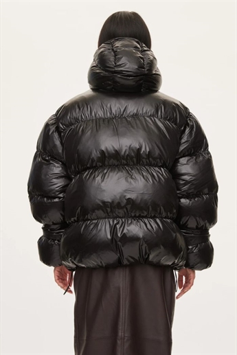 Oval Sqaure - Active Hood Jacket, Black